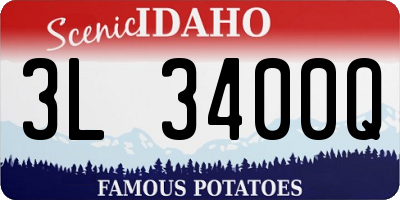 ID license plate 3L3400Q