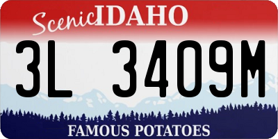 ID license plate 3L3409M