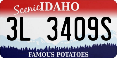 ID license plate 3L3409S