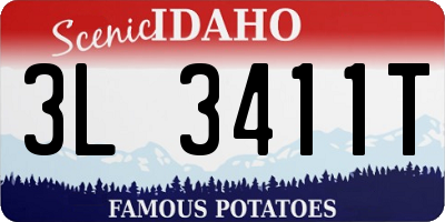 ID license plate 3L3411T