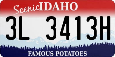 ID license plate 3L3413H