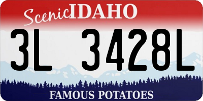 ID license plate 3L3428L