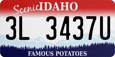 ID license plate 3L3437U