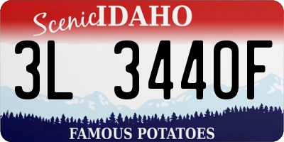 ID license plate 3L3440F