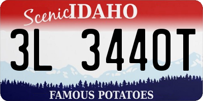 ID license plate 3L3440T