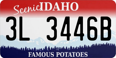 ID license plate 3L3446B