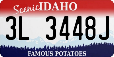 ID license plate 3L3448J