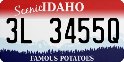 ID license plate 3L3455Q