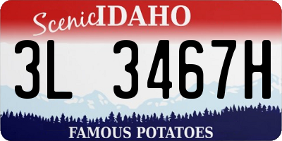 ID license plate 3L3467H