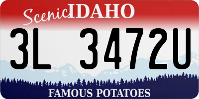ID license plate 3L3472U