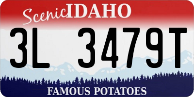 ID license plate 3L3479T