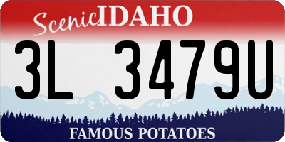 ID license plate 3L3479U
