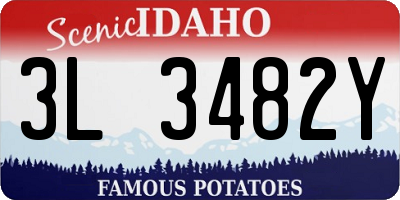 ID license plate 3L3482Y