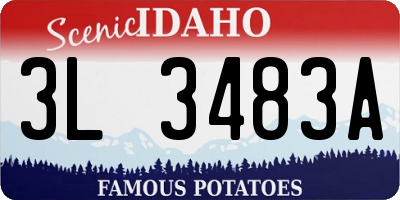 ID license plate 3L3483A