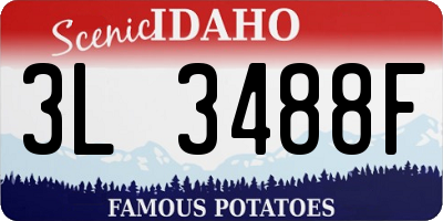 ID license plate 3L3488F