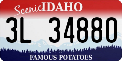 ID license plate 3L3488O
