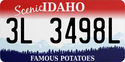 ID license plate 3L3498L