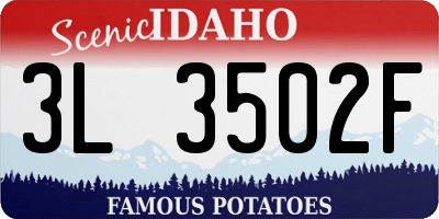 ID license plate 3L3502F
