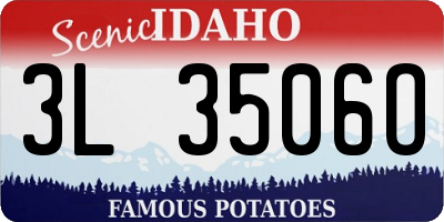 ID license plate 3L3506O