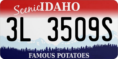ID license plate 3L3509S