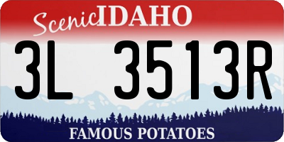 ID license plate 3L3513R