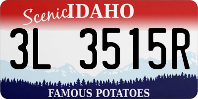 ID license plate 3L3515R