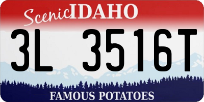 ID license plate 3L3516T