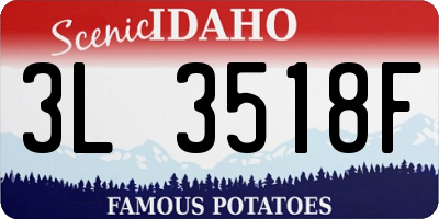ID license plate 3L3518F