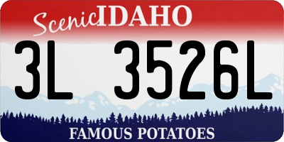ID license plate 3L3526L