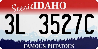 ID license plate 3L3527C