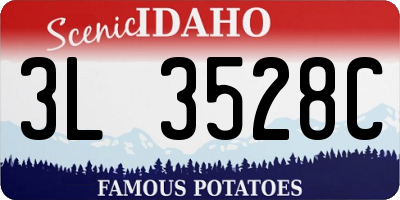 ID license plate 3L3528C