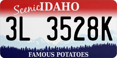 ID license plate 3L3528K