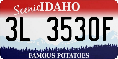 ID license plate 3L3530F
