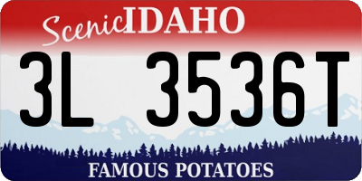 ID license plate 3L3536T