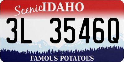 ID license plate 3L3546Q