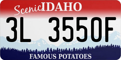 ID license plate 3L3550F