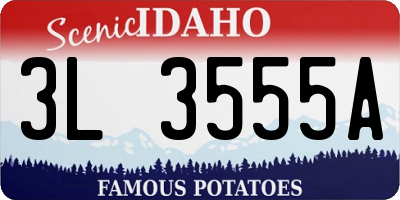 ID license plate 3L3555A