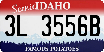 ID license plate 3L3556B