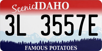 ID license plate 3L3557E