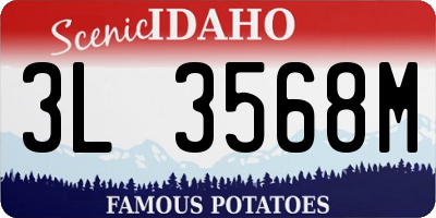 ID license plate 3L3568M