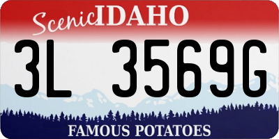 ID license plate 3L3569G