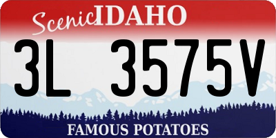 ID license plate 3L3575V