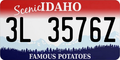 ID license plate 3L3576Z