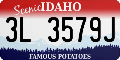 ID license plate 3L3579J