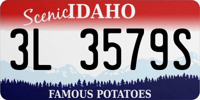 ID license plate 3L3579S