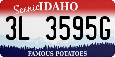 ID license plate 3L3595G