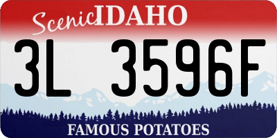 ID license plate 3L3596F