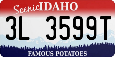 ID license plate 3L3599T