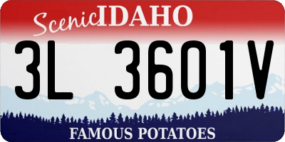 ID license plate 3L3601V
