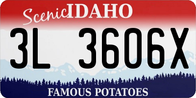 ID license plate 3L3606X